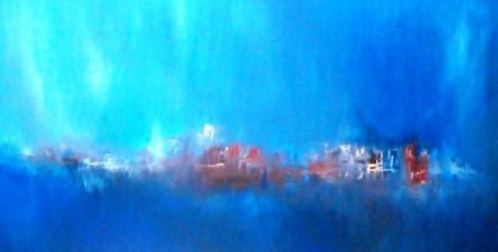 oleo sobre tela - 50 x 100 cm - colecção privada